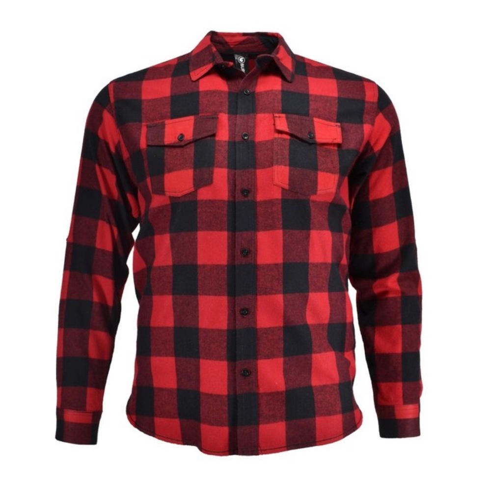 GOODFELLOW & CO Red and Black Checkered Men's Flannel